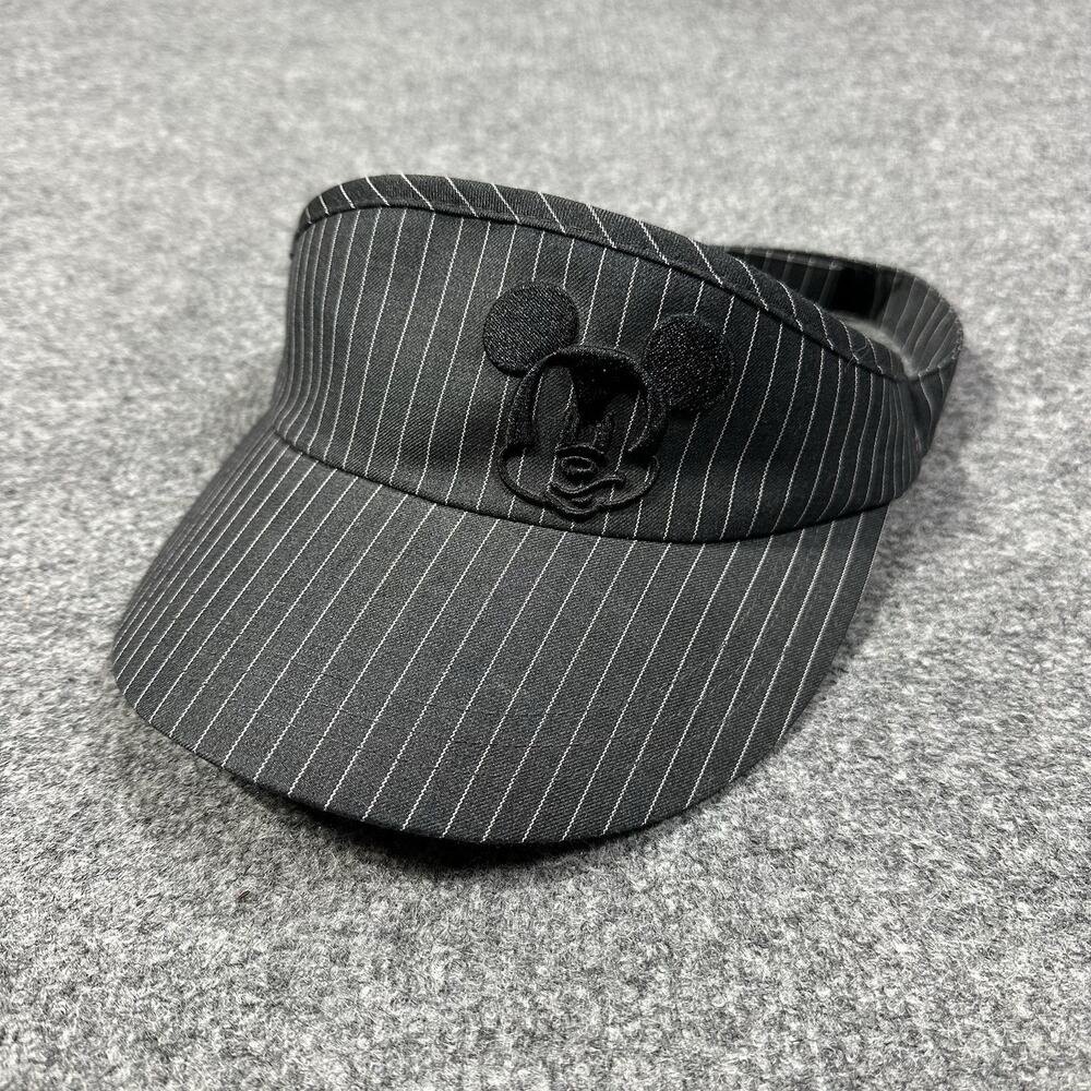 Mickey Mouse Disney Parks Striped Adult Adjustable Golf Sun Visor Mad Angry Cap